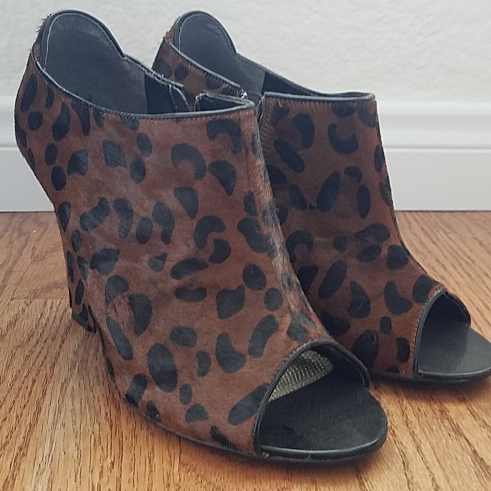 Nina peep toe wedges.